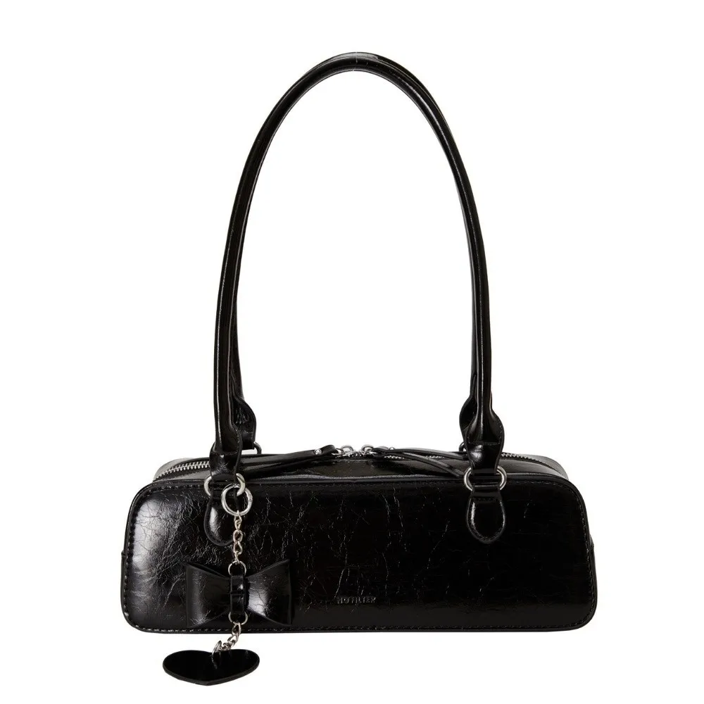 

Elegant French Stick Handbag Simple Love Heart Pendant Sweet Armpit Bag Large Capacity Texture Underarm Shoulder Bag Work