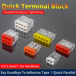 JINH 30 Pcs CMK 20 Quick Wire Connectors 0.5mm Cable 0.43 Inch Terminal Hard Stainless Easy Electric Quick Push