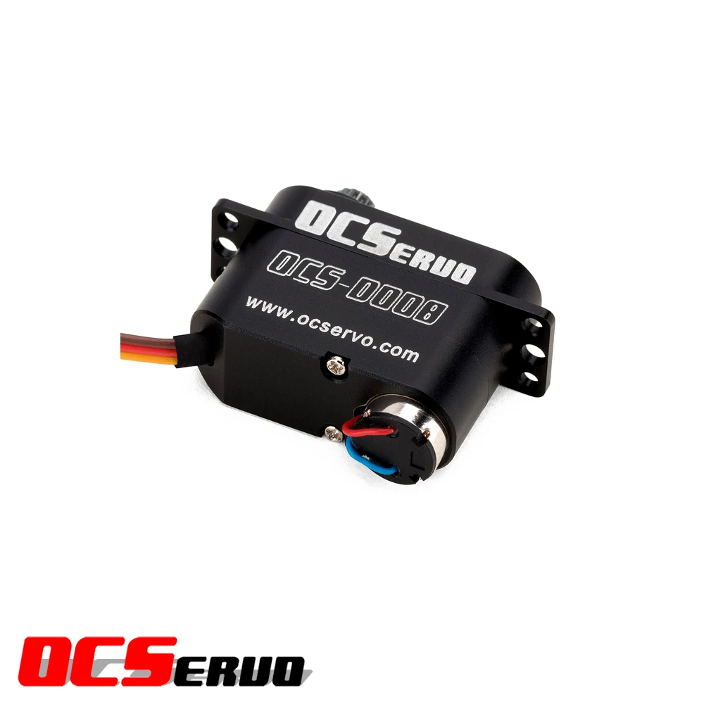 OCS-D008 7,4 V 3,2 kg. cm 7,7 g 0,07 S/60 °   Motore coreless Micro servo Metal Gear All CNC Case