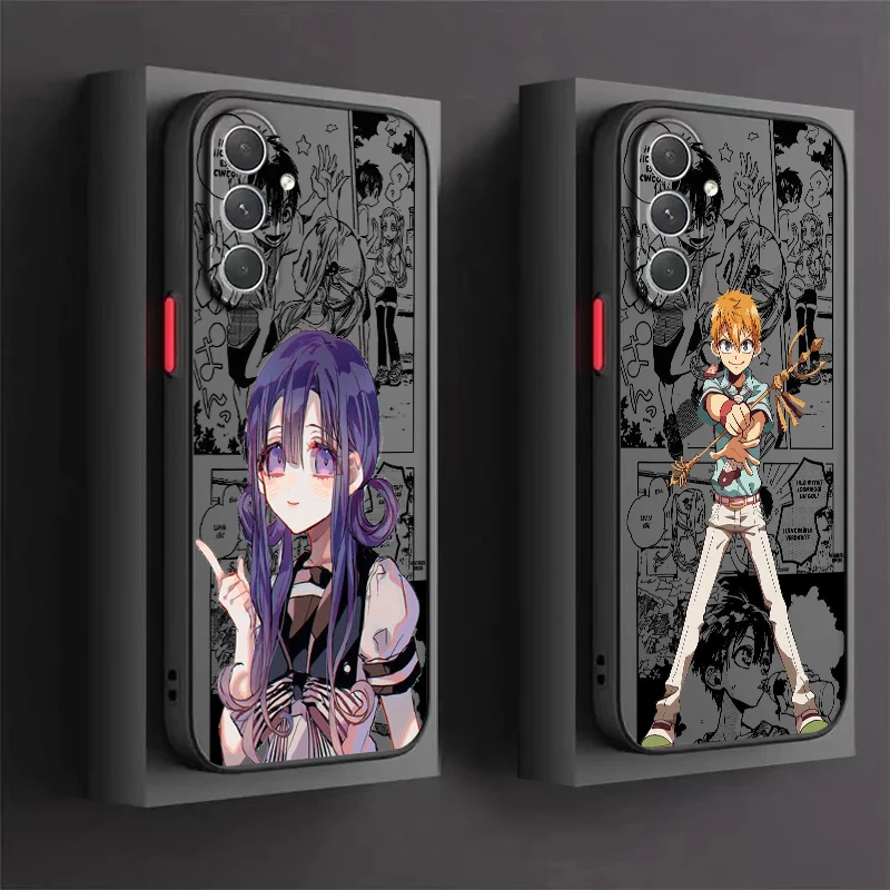 

Toilet Bound Hanako Kun Anime Frosted Translucent For Samsung Galaxy S24 S23 S22 S21 S20 FE S10 S9 S8 Plus Ultra Pro 5G Back