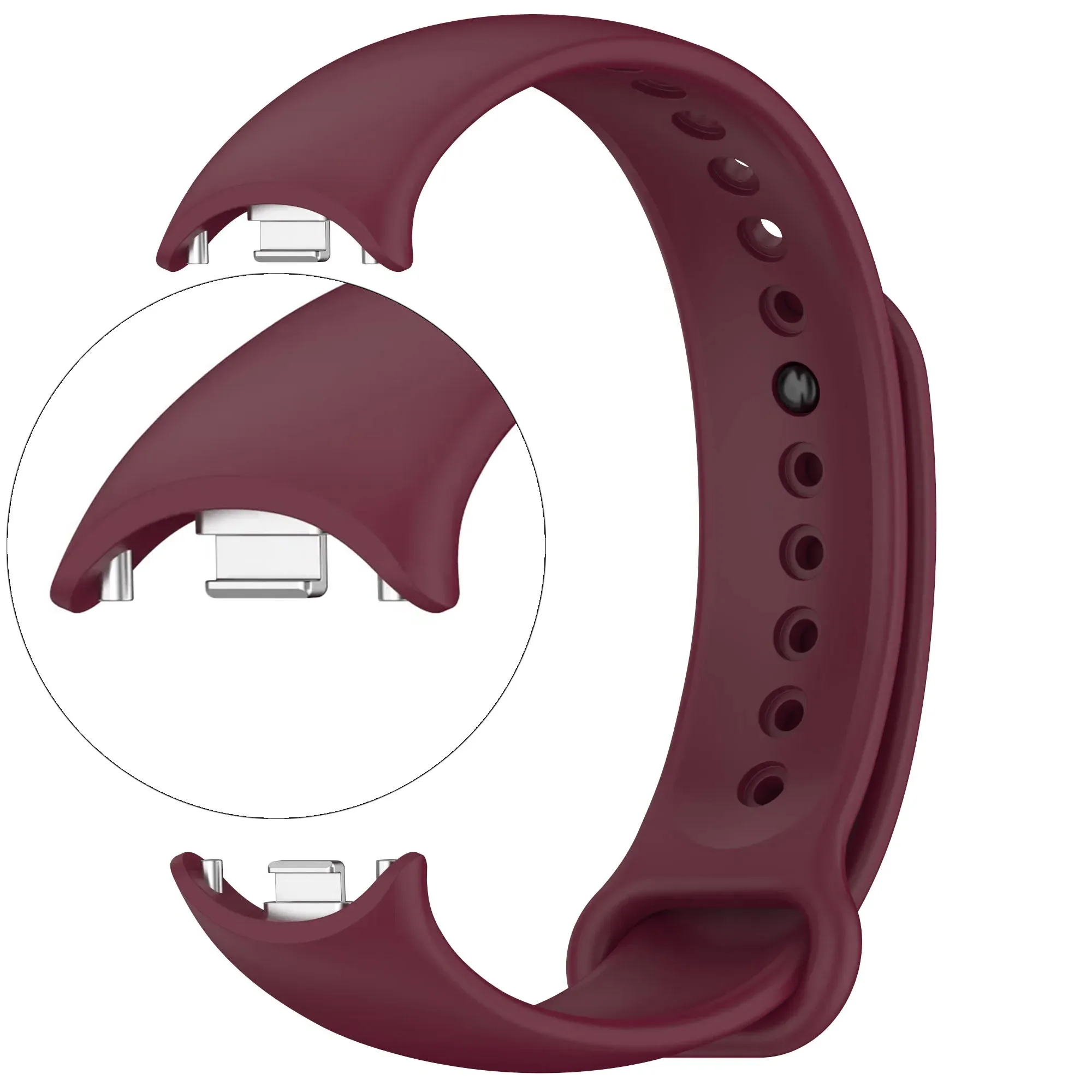 Weiches offizielles Silikonarmband für Xiaomi Mi Band 10 9 8, atmungsaktives Armband, Zubehör, Gürtel für MiBand 9 8, Ersatzarmband