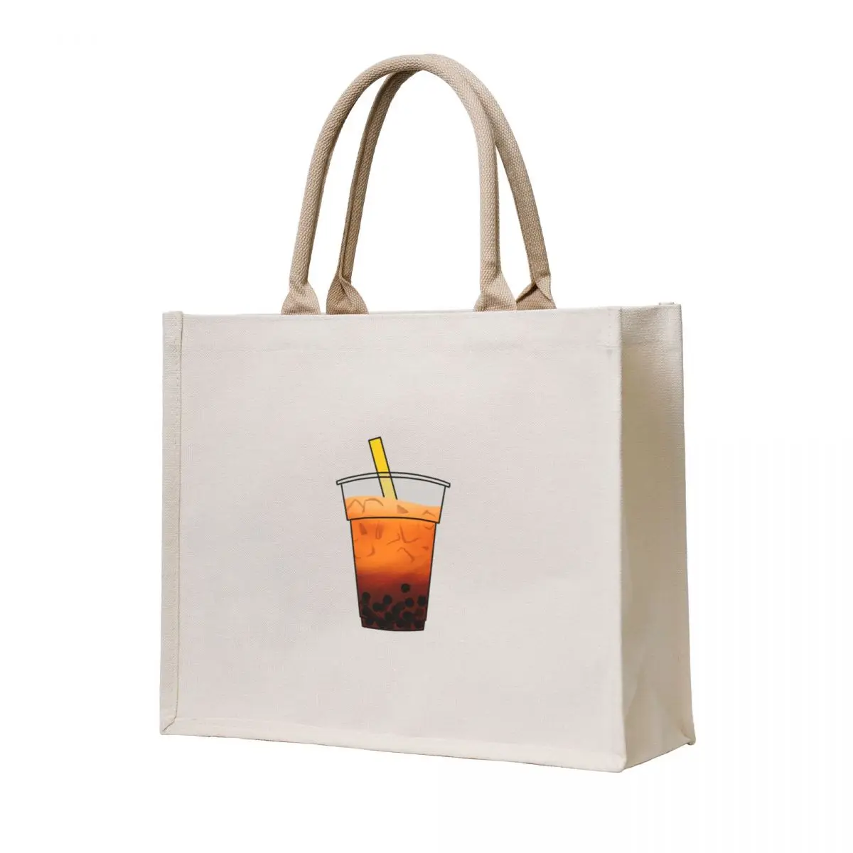 

Thai Tea Boba Tote Bag canvas tote bags Eco bag Lady bag
