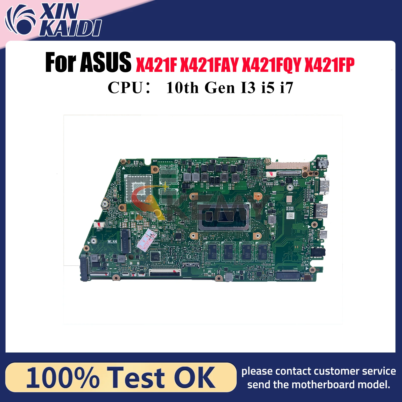 

X421FA Laptop Motherboard For ASUS I421F X421FAY X421F X421FP X421FPY V4050F X421FL S5600F X421FQY Mainboard 10th Gen I3 i5 i7