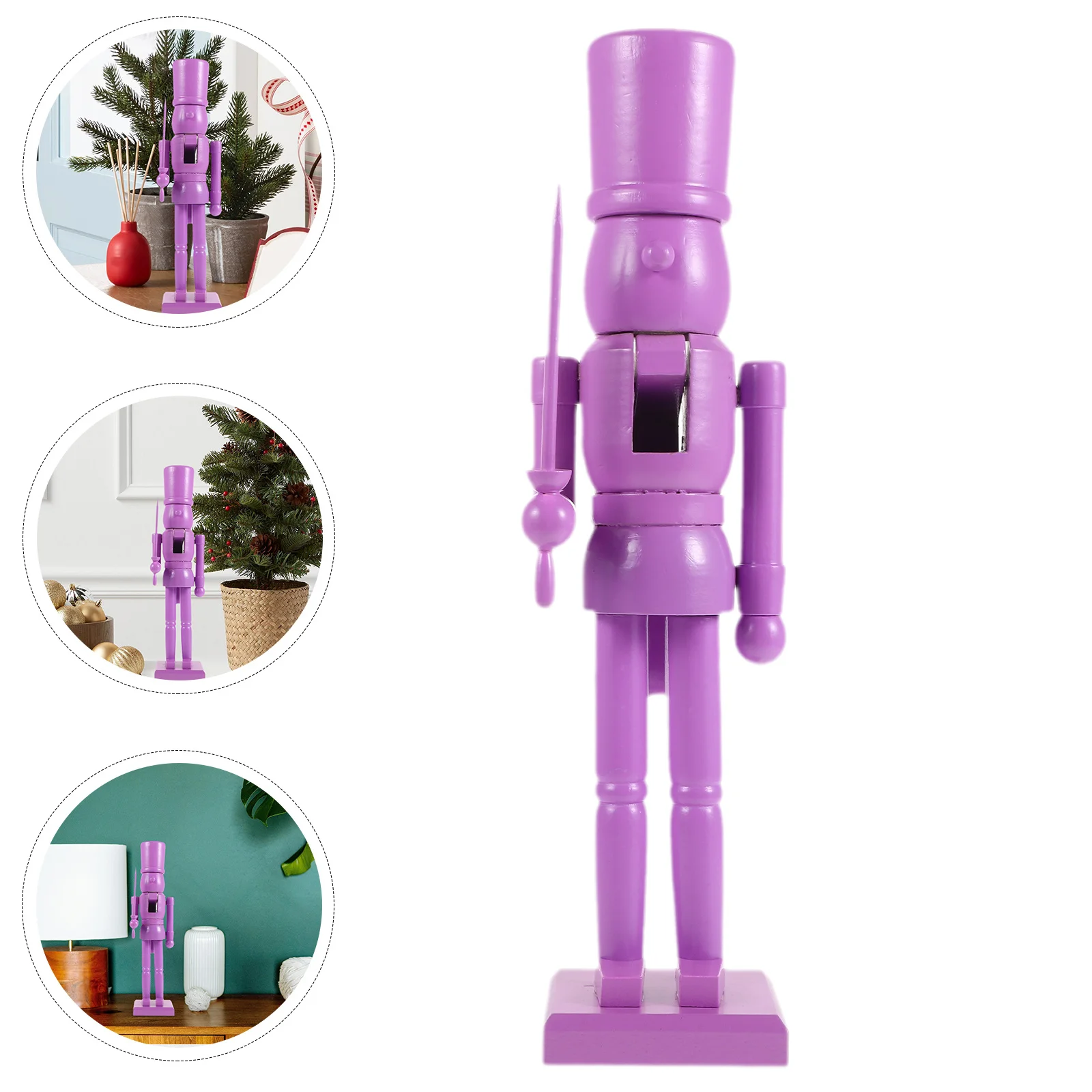 

Xmas Nutcracker Wooden Decorative Figure Classic Holiday Centerpiece for Indoor Festive Decoration Desktop Christmas Nutcrackers