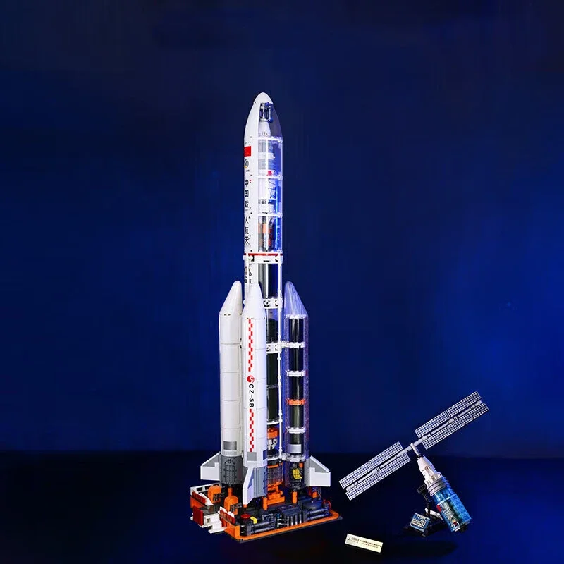 keeppley building blocks China Aerospace Series Long March 5 Experimental Cabin Launch Mission Model Large Figure Birthday Gift