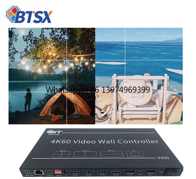 4 Inputs 9 Outputs Video Wall Controller 2*3 3*3 7*1 8*1 9*1 Video Processor Switcher 2*2 1*5 1*6 1*7 1*8 1*9 Image Processor