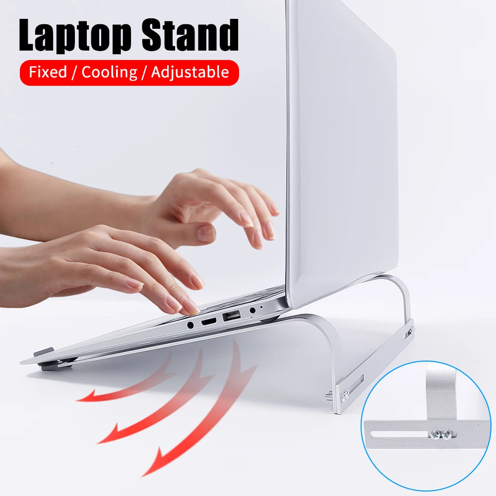 Legierung Metall Laptop Stand Notebook Halter Kühler PC Halterung Riser Nicht-Slip Laptop Unterstützung für Macbook Pro Laptop Zubehör