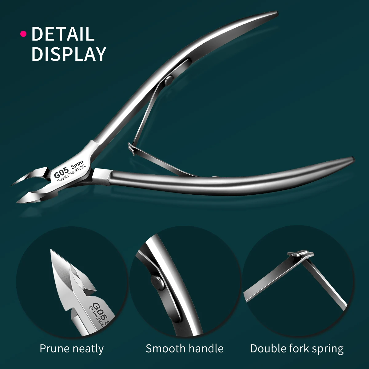 プロのキューティクルトリマーセット、女性と男性の爪と足の爪のための非常に鋭い角質はさみ、省力マニキュアツール