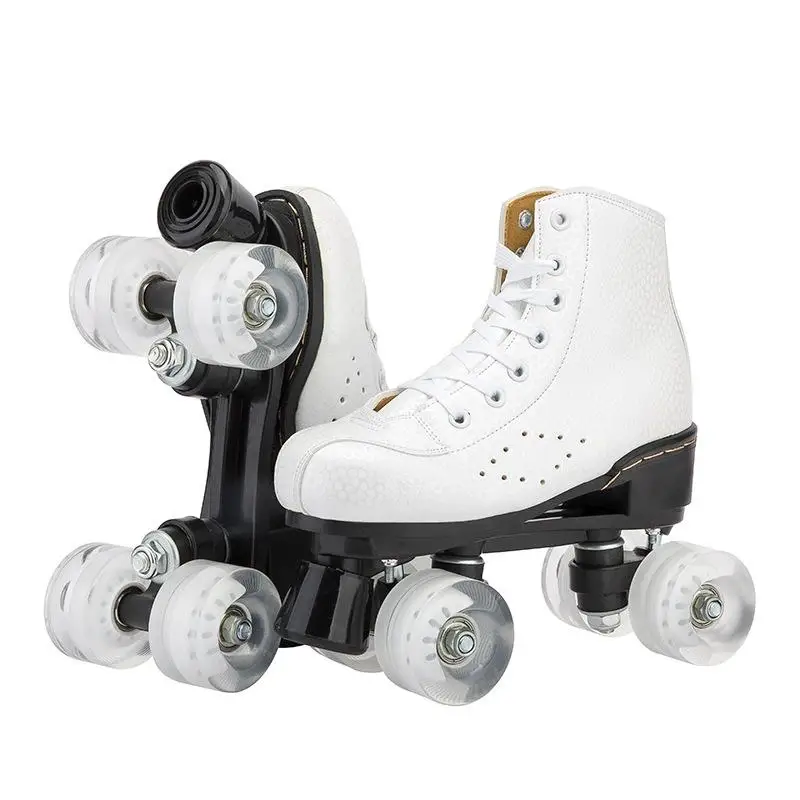 

New Double-Row Roller Skates Men's Women's Inline Skates Flashing Walking Shoes Outdoor Sports Roller Blades Ice Skating Shoes