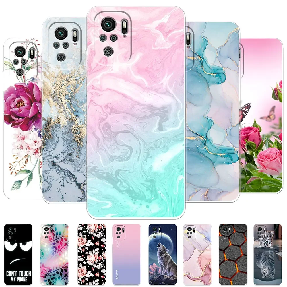 For Xiaomi Redmi Note 10 Case Redmi Note 10s Clear Soft Silicone Phone Case For Redmi Note 10 Pro Back Cover Note10 5G Fundas