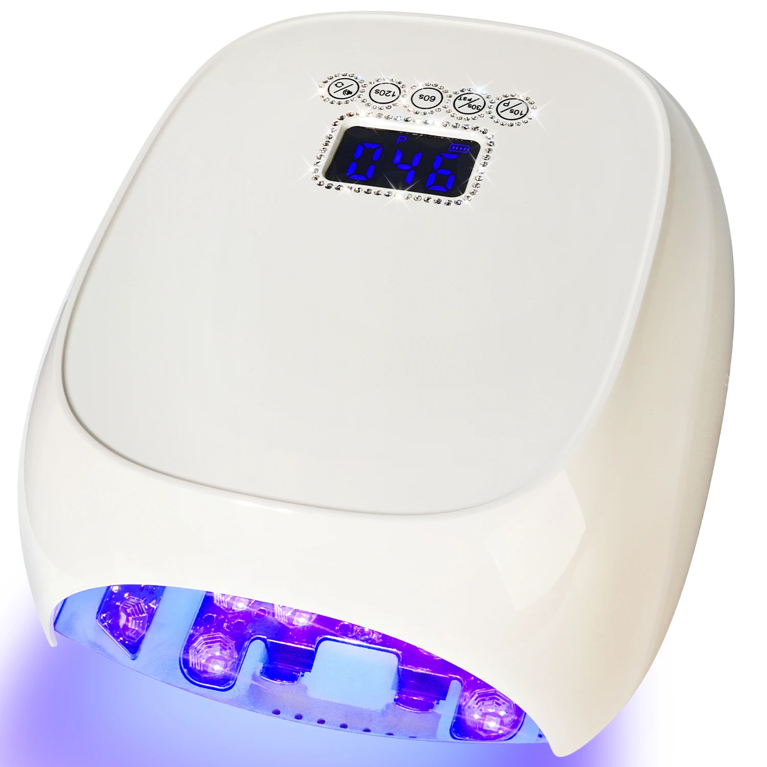 Professional UV LED Nail Lamp Rechargeable Nail Dryer Nails Gel Polish Curing Lamp with 4 Timer and Auto Sensor Nail Salon Tools