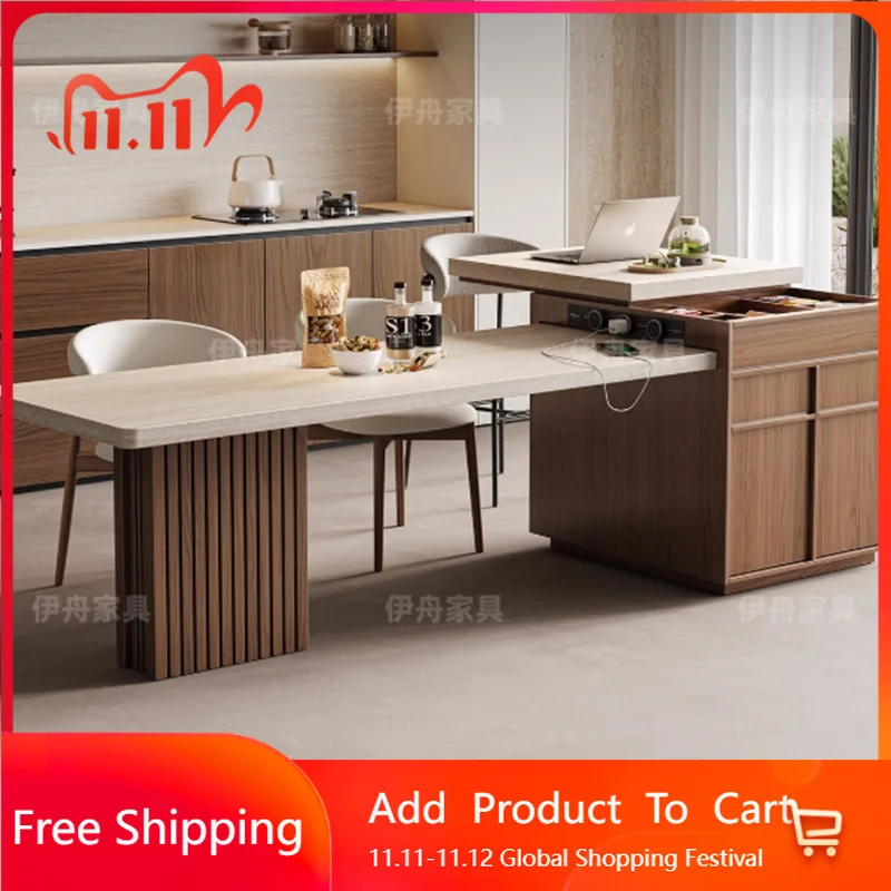 

Desk Nordic Dining Table Designer Kitchen Restaurant Wood Dining Table Space Saving Living Room Mesas De Comedor Home Furniture