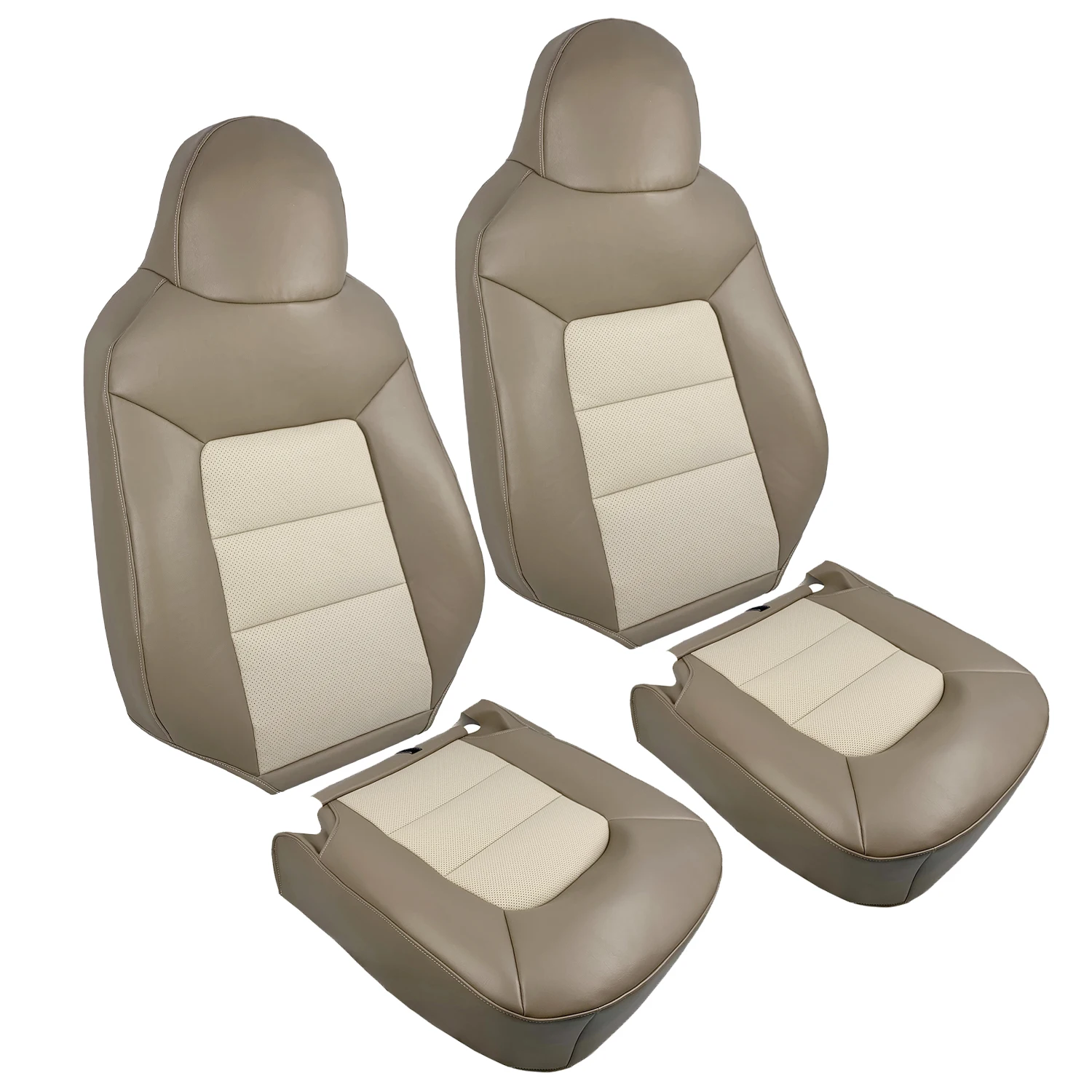 For 03-06 Ford Expedition Eddie Bauer Front Left Right Top/Bottom Seat Covers