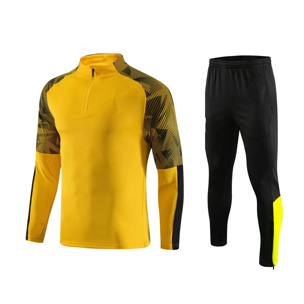 Nuovi uomini e bambini set sportivo fan della ragazza del ragazzo giacca con mezza cerniera abbigliamento da allenamento maglie da gioco Kit da