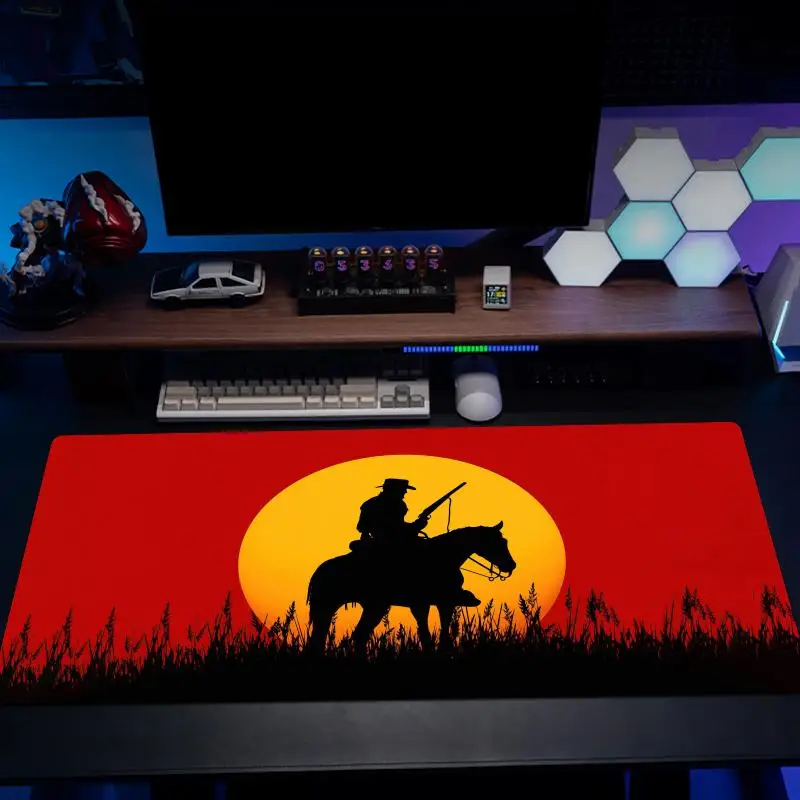 

The horse Mouse Pad Desk Mat Mousepad Large Abstract Mouse Pad Gaming Deskmat With Lockedge Office Non-slip Carpet