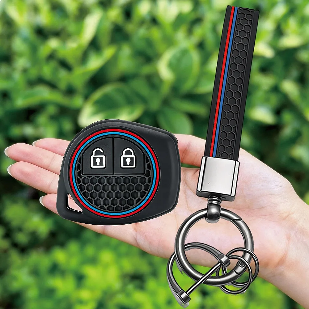 Keychain Auto Remote Key Case For Suzuki Swift Liana Aerio Jimny Samurai Grand Vitara Silicone Key Cover