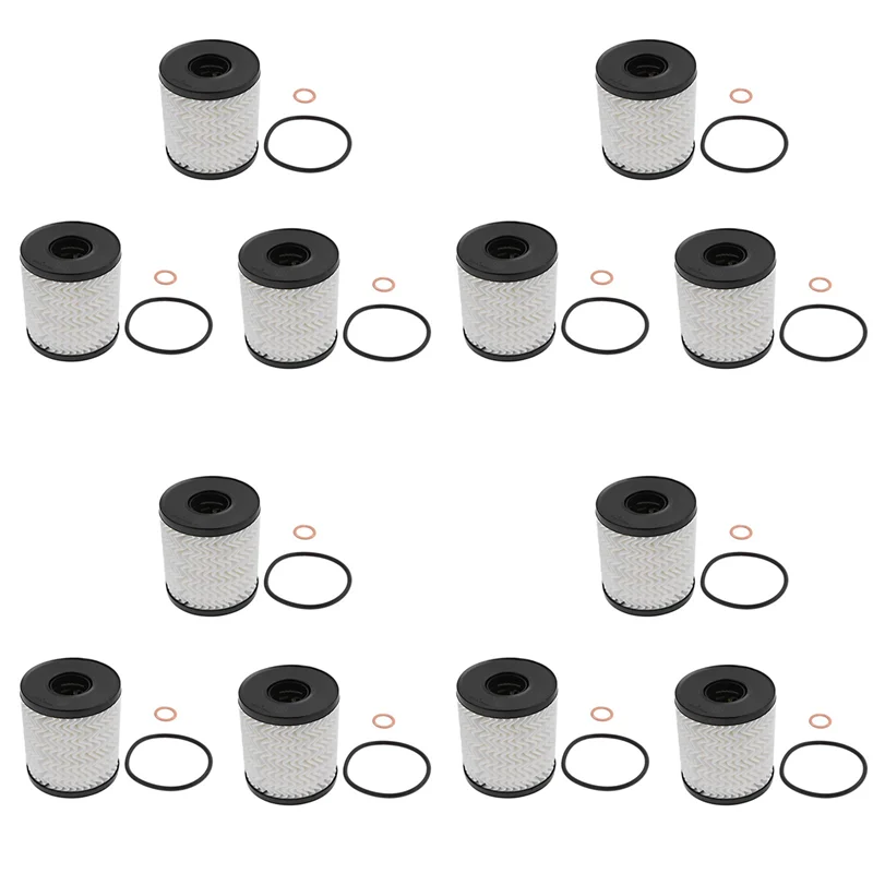 

Прочный 11427622446 Набор из 12 масляных фильтров двигателя с уплотнительным кольцом для BMW Mini Cooper