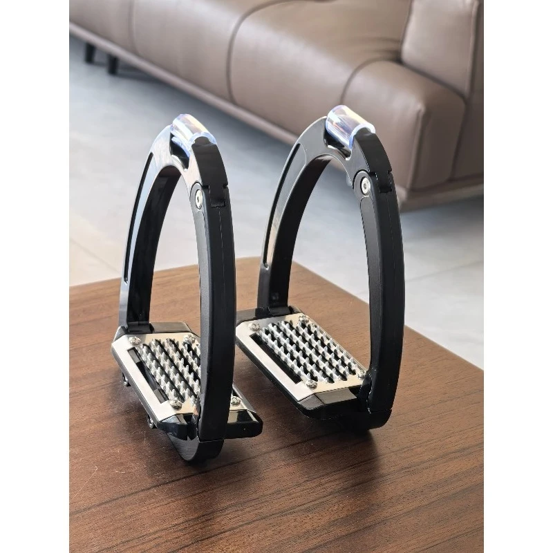 125mm Safety Stirrups Aluminum Alloy  Full Set Anti-Slip Equestrian Riding Stirrup for Horse Saddle