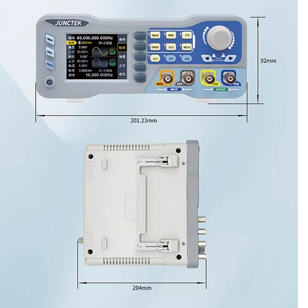 Generador de señal programable, función DDS de doble canal, contador de frecuencia, barredora, JDS8060/JDS8080