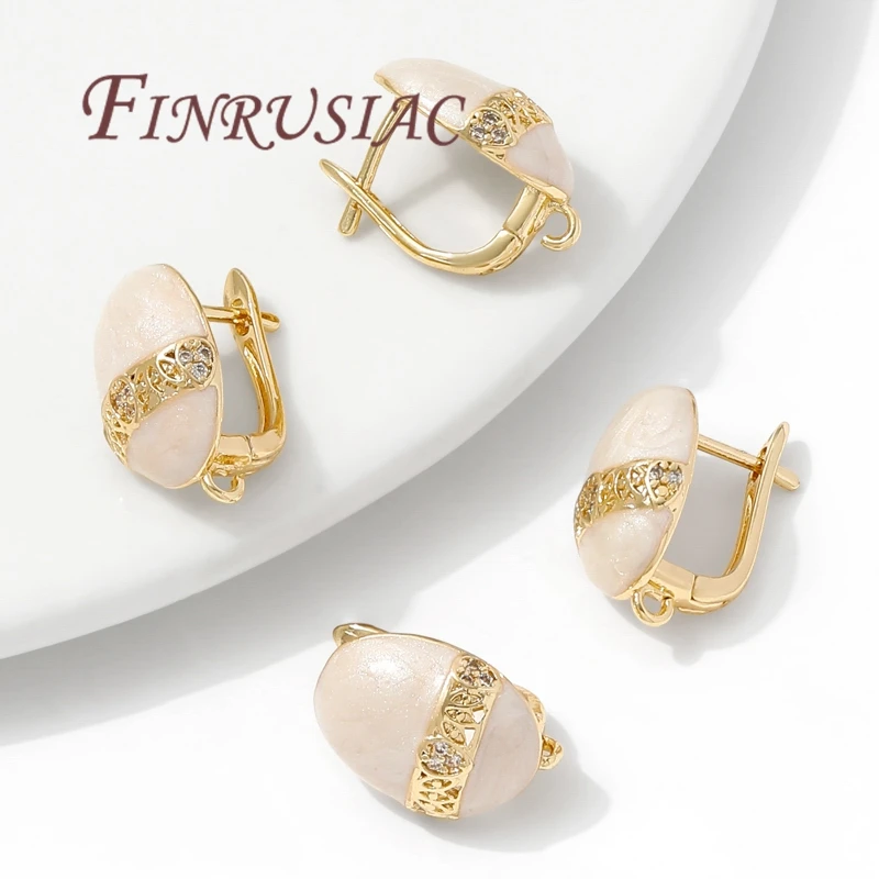 18K Gold Plated Fasteners For Earrings,Luxury Earring Hooks,Handmade DIY Women's Earring Jewelry Making,Shvensy Earwires