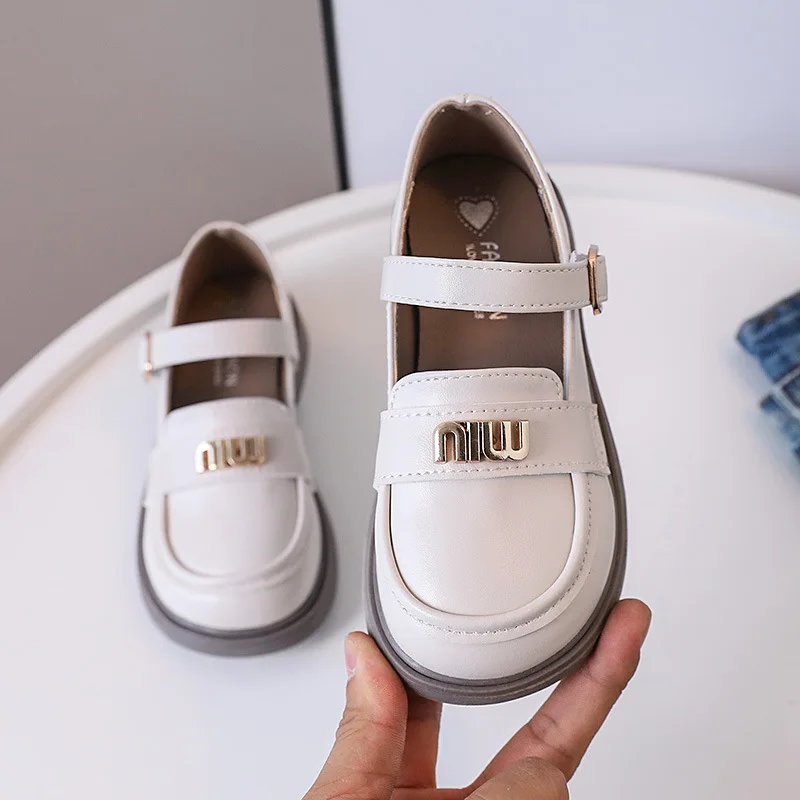 New Girls Shoes Fashion Flats for Children Casual Shoes Comfortable PU Leather Shoes Kids Shallow Mouth Loafers School Shoe여아 구두