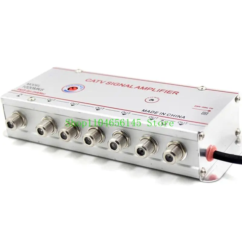 5asd 6Way 20DB Splitter High Quality Box Antenna Amplifier