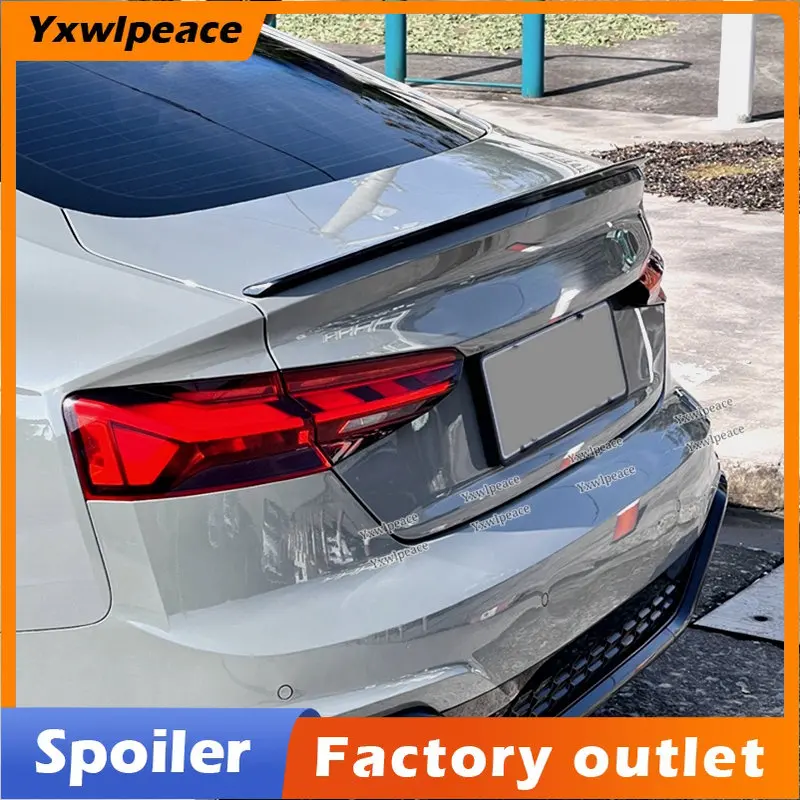 

For Audi A5 2017 2018 2019 2020 High Quality ABS Material Primer Color Rear Trunk Lip Spoiler Wing Car Accessories
