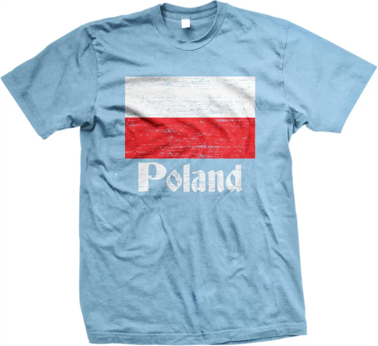 Flag of Poland Polish Polska Pride Men's T shirt NOFO_00056