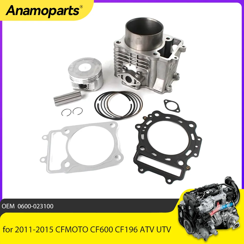 Motorcycle cylinder piston gasket kit for 2011-2015 CFMOTO CF600 CF196 ATV UTV Cylinder diameter 96mm 0600-023100 0600-023000