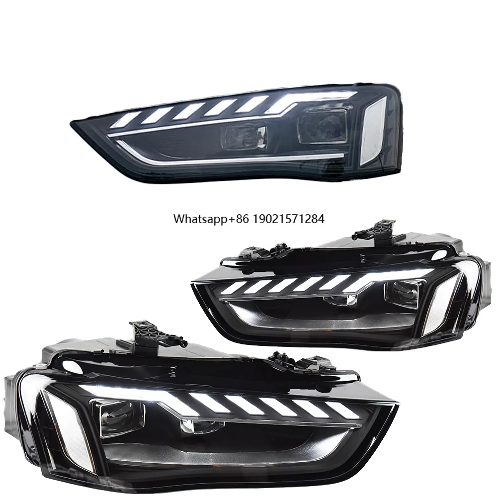 

2017-2020A4 B9 LED Headlights DRL Dynamic Signal Car Lights Projector Lens New Condition 6000k Automotive Accessories
