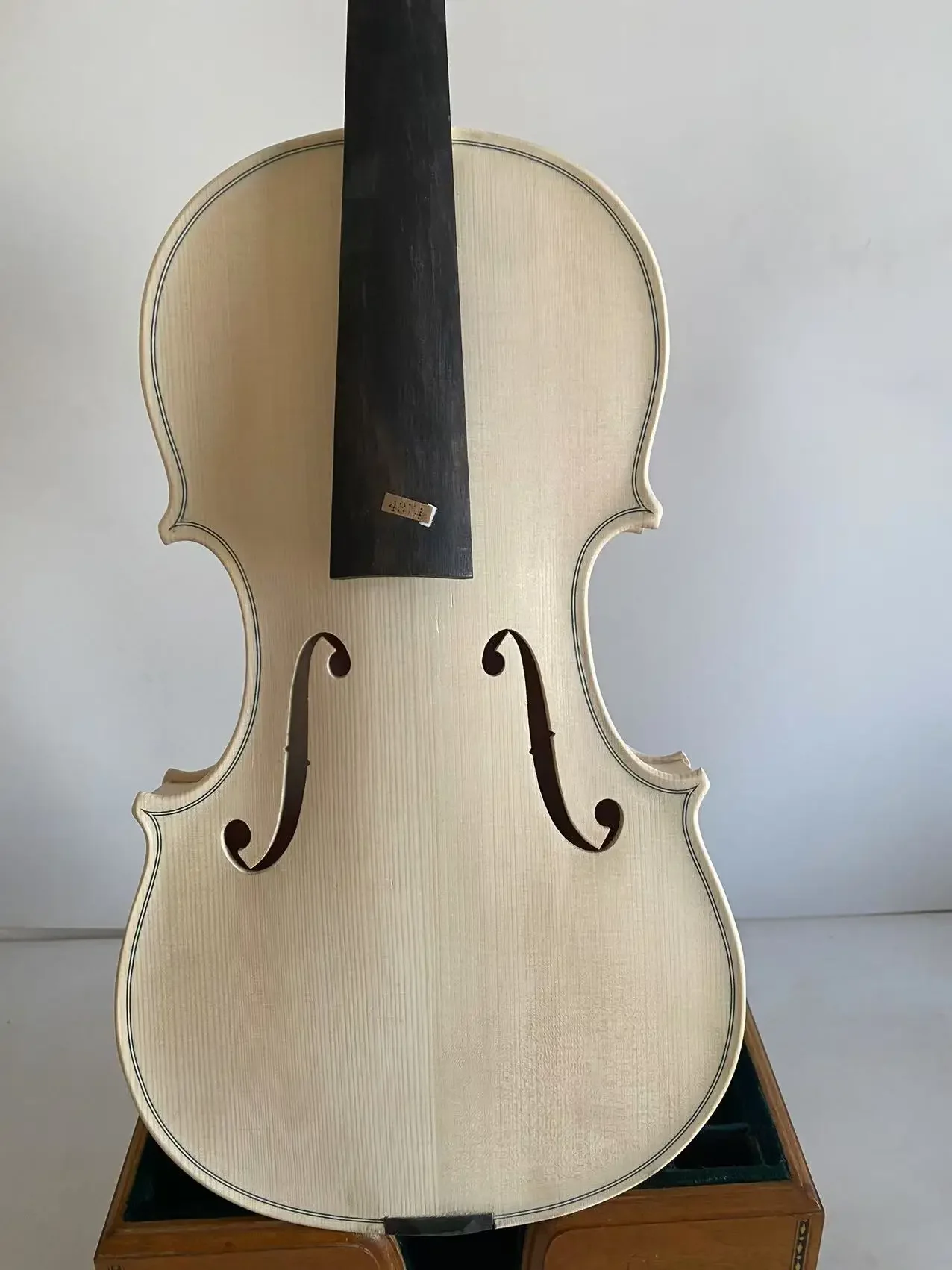 

Guarneri 1743 European spruce Flame Maple white unfinished white maple wood violin 4/4 one piece back