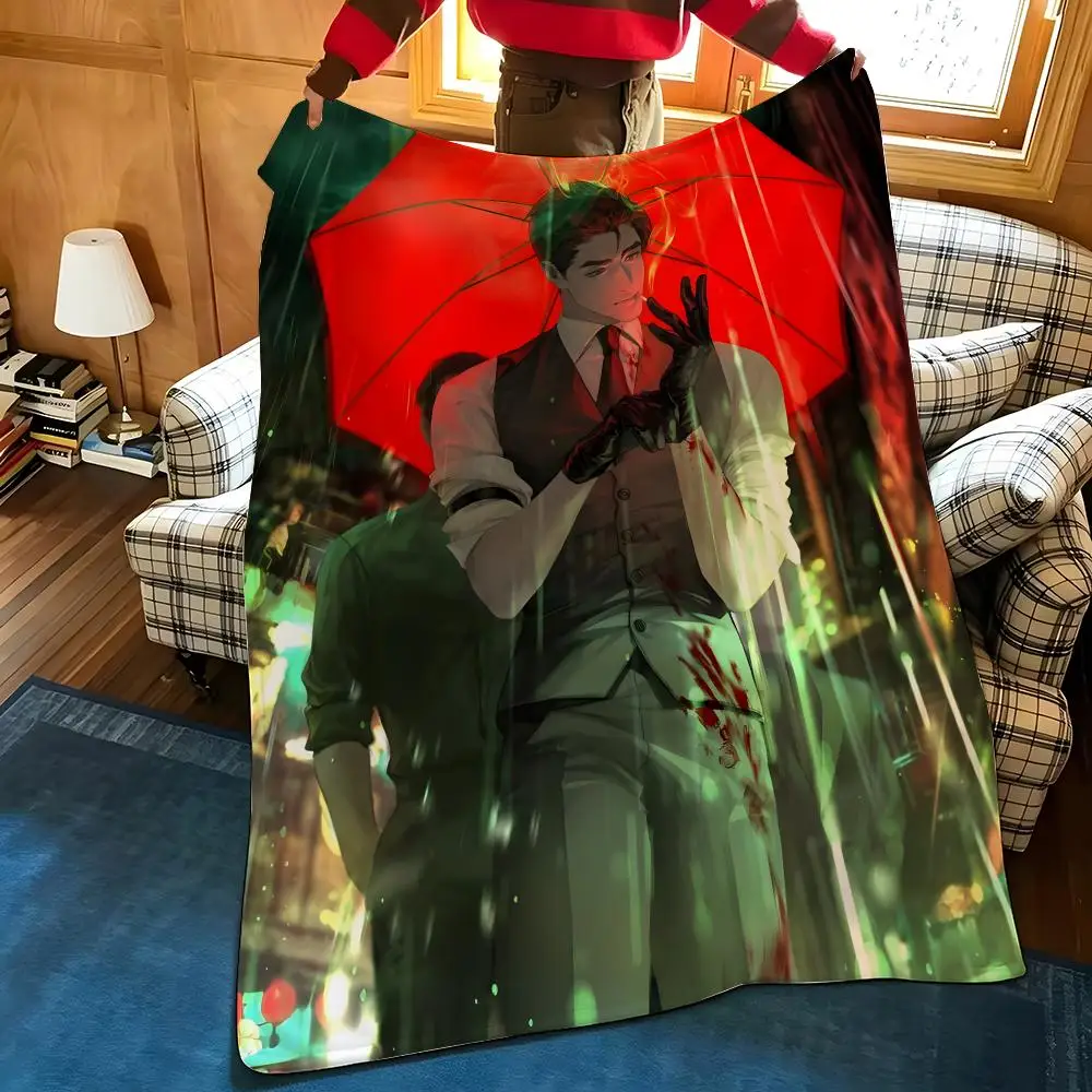 Comic U-Under t-the G-Green L-Light Throw Flannel Cozy Print Blanket, Portable, Durable  Machine Washable cute Cool