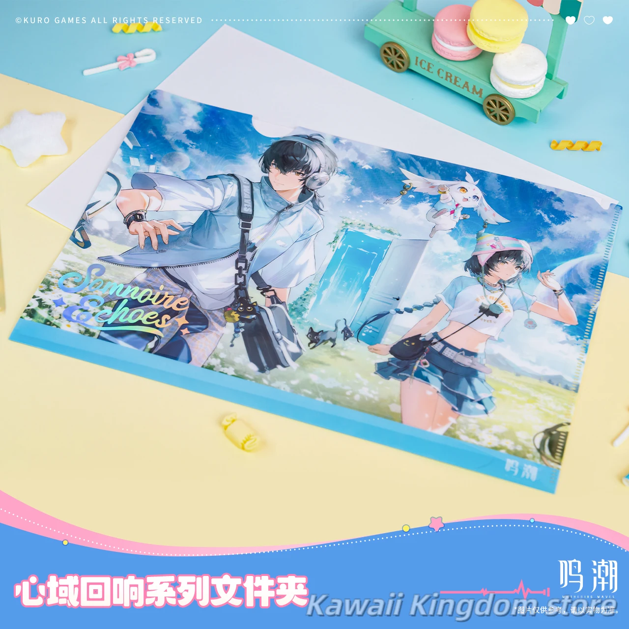 

Официальный оригинальный Wuthering Waves Rover Cartethyia Lupa аниме папка для косплея талисман студенческий аксессуар подарок для фанатов