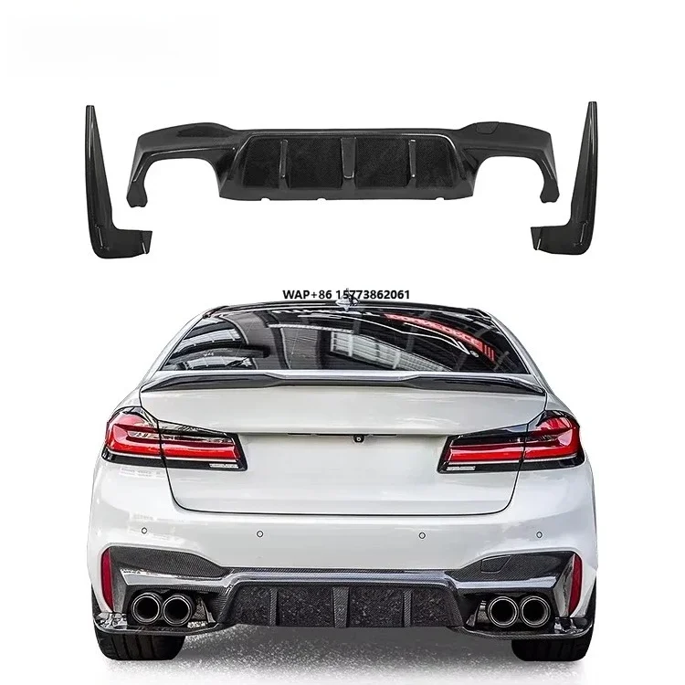 

for F90 M5 2017-2023 Carbon Fiber Rear Bumper Lip Diffuser Upgrade to 3D Style New Condition Auto Part