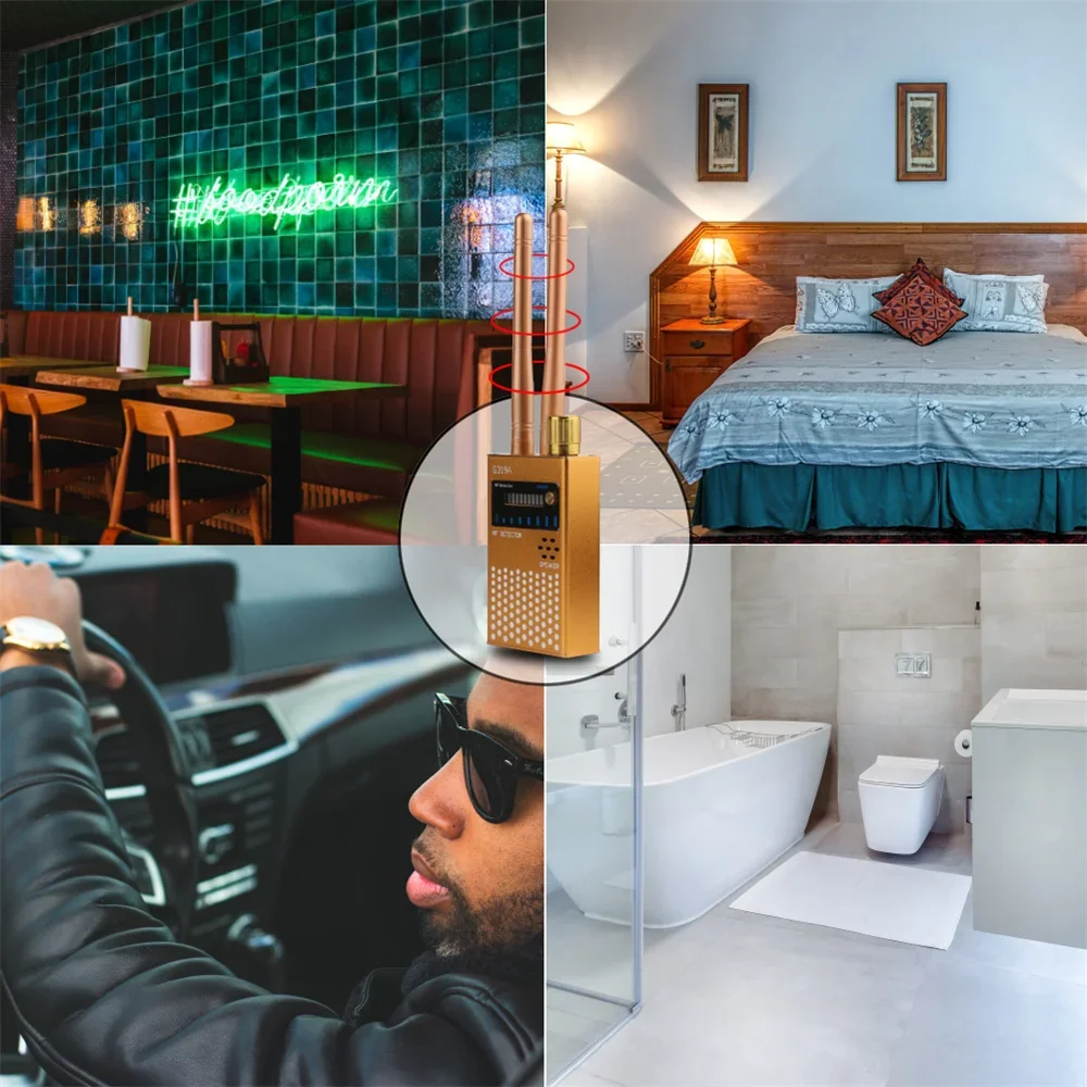 G319A Wireless RF Signal Detector Cell Phone Detects Bug GPS Tracker Hidden Camera GSM Listening Device Finder Scanner 1-8000MHz