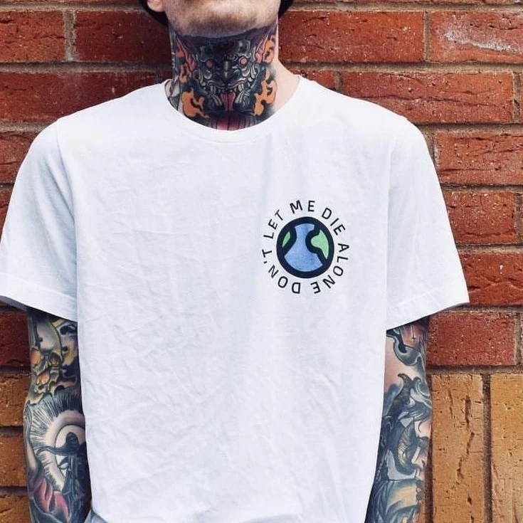 Reine Baumwolle Graffiti-Loose-Fit Kurzarm-T-Shirt im Amerikanischen Trendigen Stil, Ultraleichtes Europäisches Kurzarm-Oberteil, Personalisiertes Insta-Style