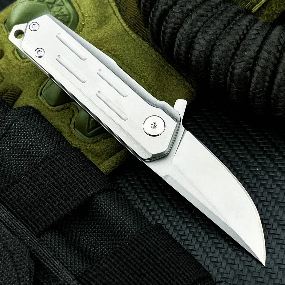 

Высококачественный складной нож для улицы, стальное лезвие D2 с ручкой из стали 440C, инструмент для кемпинга, рыбалки, путешествий, пешего туризма, повседневного ношения