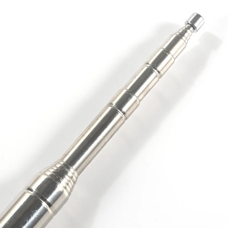 2ชิ้น5.6เมตรเสาอากาศสแตนเลส201เสาดึงสำหรับวิทยุ HF สายอากาศ GP เสาอากาศ DIY M10