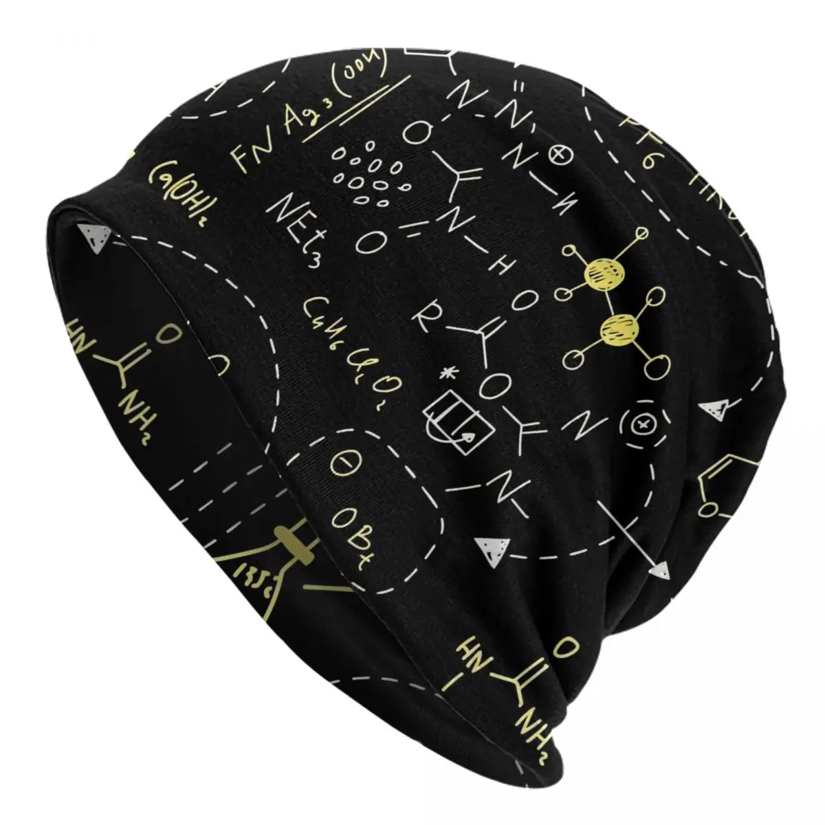 

Skullies Beanies Outdoor Hats Chemistry Science On School Blackboard Thin Bonnet Special Caps Men Women's Earmuffs