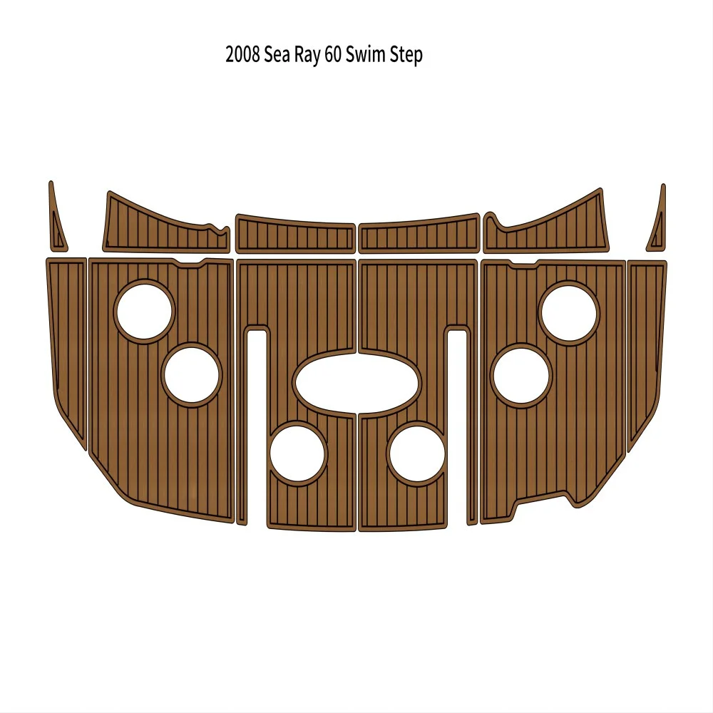 

2008 Sea Ray 60 Swim Platform Platform Pad Boat EVA Foam Teak Deck Floor Mat sail boat accessories