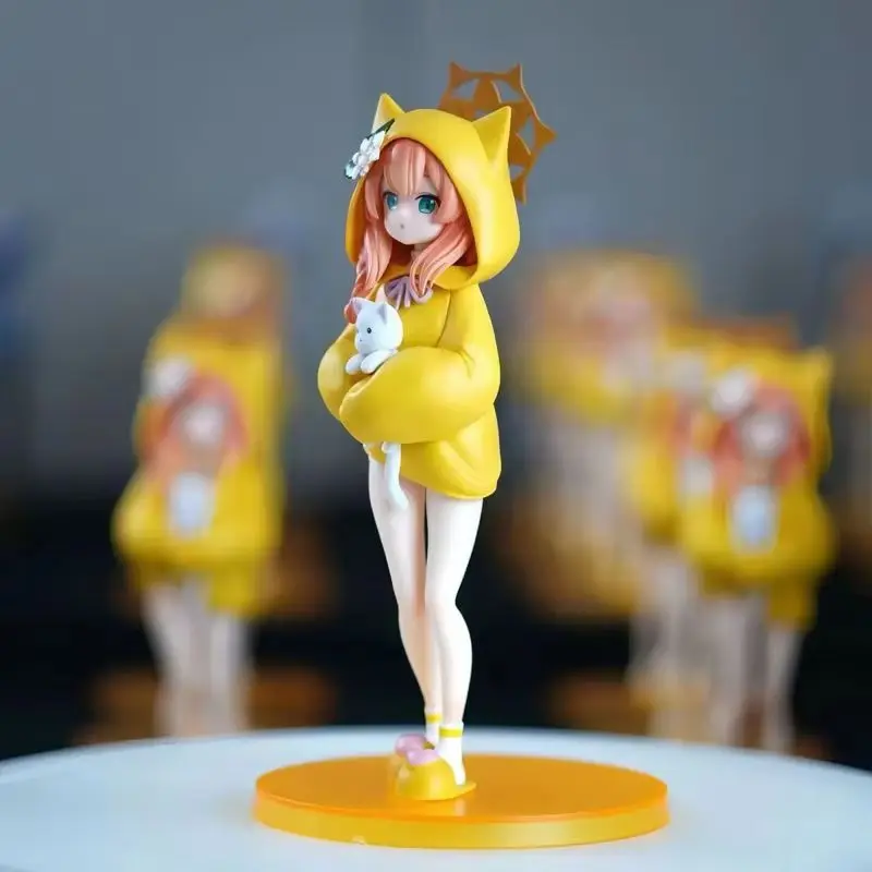 جديد الأزرق الأرشيف إيروها ماري الشكل القط الأذن هوديي أنيمي فتاة البلاستيكية نموذج سطح المكتب الديكور تحصيل لعبة لطيفة المشجعين هدية 19 سنتيمتر #1