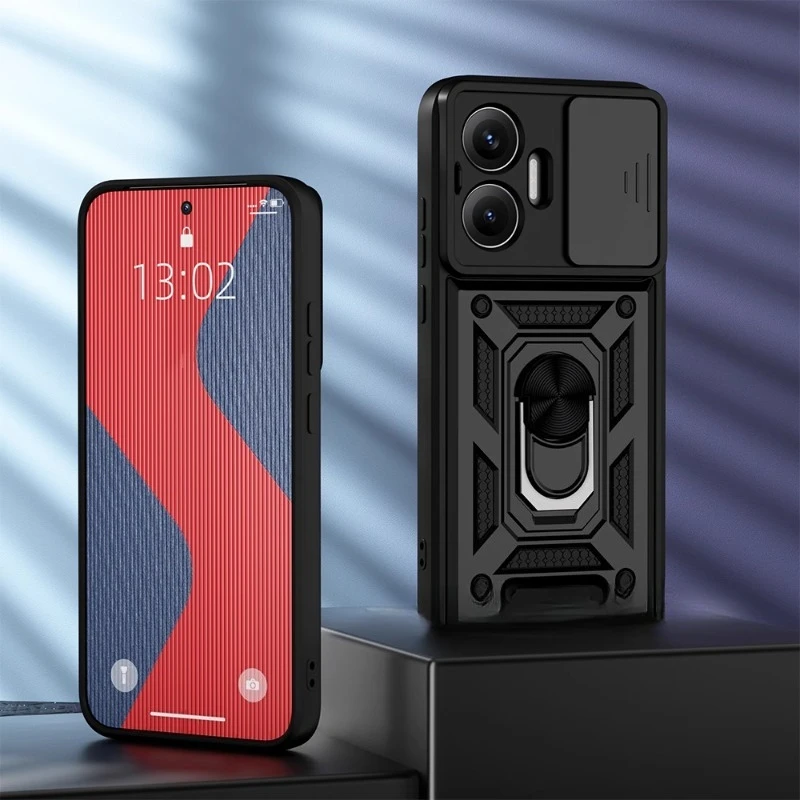 

Защитный чехол для объектива камеры для Xiaomi POCO F7, кольцевой держатель-подставка, гибридный противоударный чехол для телефона Redmi Turbo 4 Pro