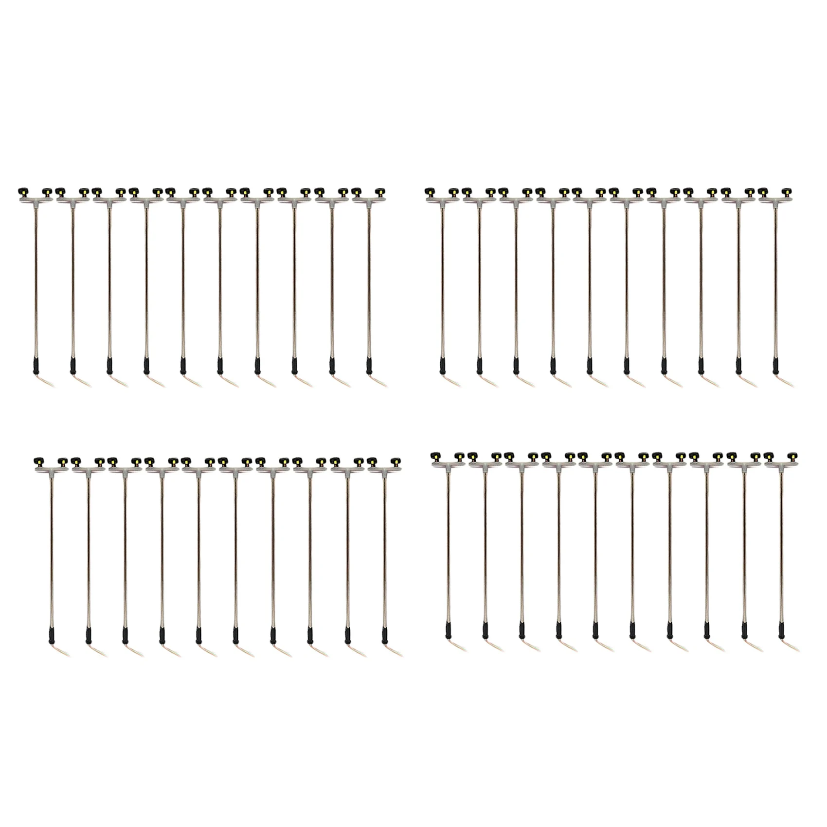 B78B-40Pcs 2LED Street Lamp 1:100 Ho Scale Street Light Scenery Mini Lamppost For Sand Table Model 2