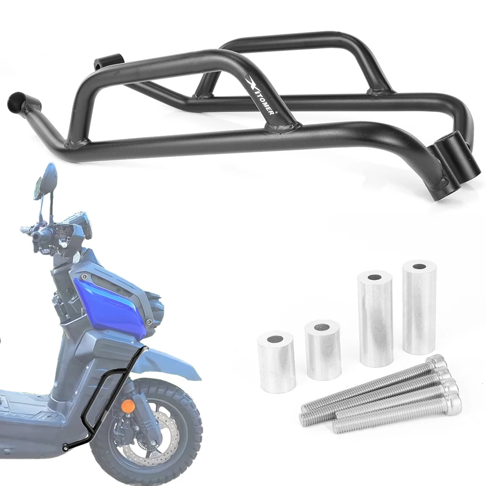 

Motorcycle Steel Side Crash Bars Saddle Bag Support Frame Protector Side Cover Guard YW125 Zuma 125 2022-2025 YW 125 For Yamaha