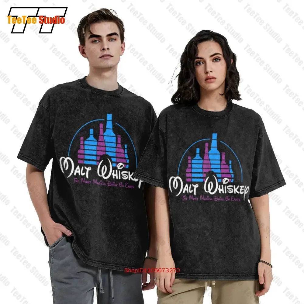 Malt Whisky Most Magical Drink Castle Vintage Oversized T-Shirt DP8E