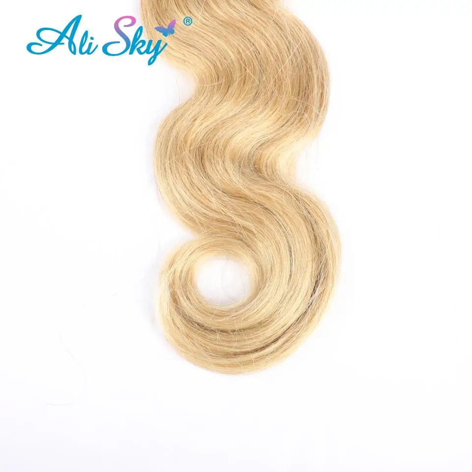 العسل شقراء 27 الشعر الملون البرازيلي الجسم موجة الطبيعية حزم شعر ريمي 12-30 بوصة تباع بواسطة 1/3/4 الشعر التمديد علي السماء