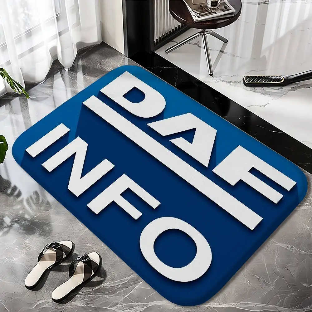 

DAF Trucks Floor Mat Printed Large Carpets Room And Bedroom Carpets Bathroom Anti Slip Door MATS Small Carpets