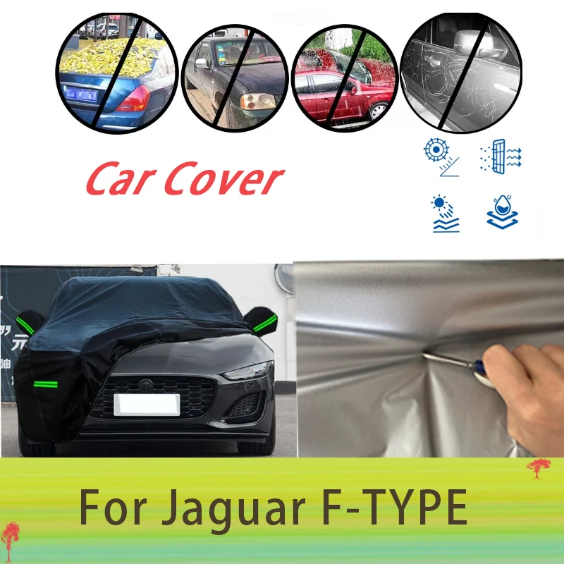 

For Jaguar F-TYPE Outdoor Protection Full Car Covers Snow Cover Sunshade Waterproof Dustproof Exterior Car accessories