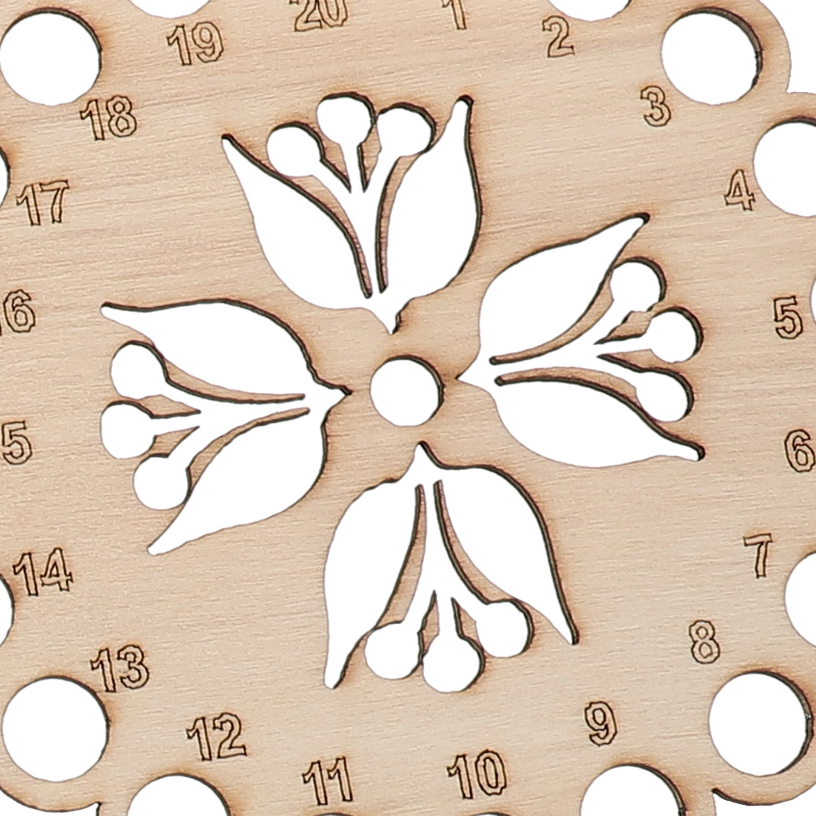 

5Pcs Sewing Thread Organizer Wooden Hollow Thread Holder Embroidery Floss Storage Plate Threading Tool Wooden Threader