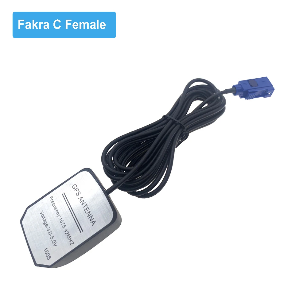 2M 3M 5M 7M GPS Antenna Fakra C Female RG174 Cable Car GPS Position Locate Receiver Antenna for VW Skoda for Benz for Audi